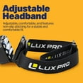 thumbnail image 3 of LUXPRO Ultra Bright Multi-Function 450 Lumen Multi-Color LED Headlamp - Portable LED Light for up to 5 Hours of Use - Outdoor Lighting or Emergency Light with Adjustable Headband - Includes Batteries, 3 of 7