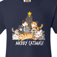 thumbnail image 4 of Inktastic Merry Catmas with Cat Tree and Yellow Star Youth T-Shirt, 4 of 5