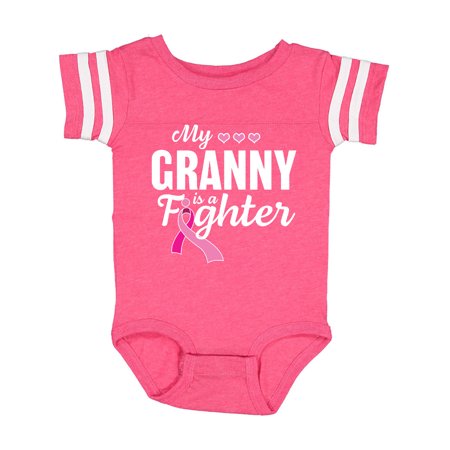 

Inktastic Breast Cancer Awareness My Granny is a Fighter Gift Baby Boy or Baby Girl Bodysuit