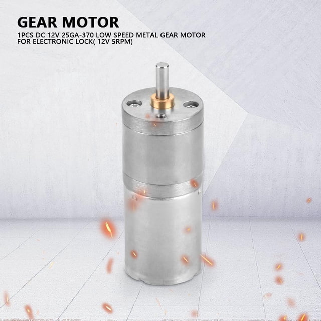 Motor de velocidad Likrtyny 25GA370 Engranaje de metal de baja velocidad y alto par 300 RPM
