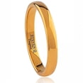 thumbnail image 1 of Domed Ip Gold Plated Tungsten Ring, 1 of 1