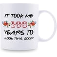 thumbnail image 2 of 108th Birthday Gifts for Women - It Took Me 108 Years To Look This Good Mug - 108 Year Old Present Ideas for Grandma, Mom, Daughter, Sister, Wife, Friend, Cousin, Aunt - 11 oz Coffee Mug, 2 of 6