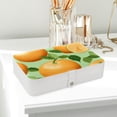 thumbnail image 6 of Cantaloupe PU Leather Jewelry Box Necklace Organizer with Removable Compartment and Storage Box - Portable Beauty Organizer, 6 of 6