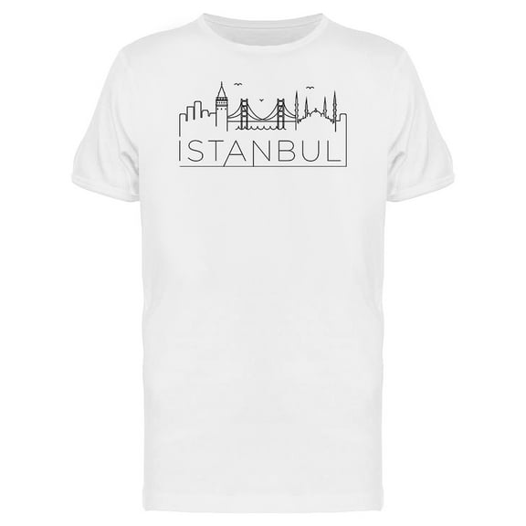Istanbul City Line Silhouette Tee Men's -Image by Shutterstock
