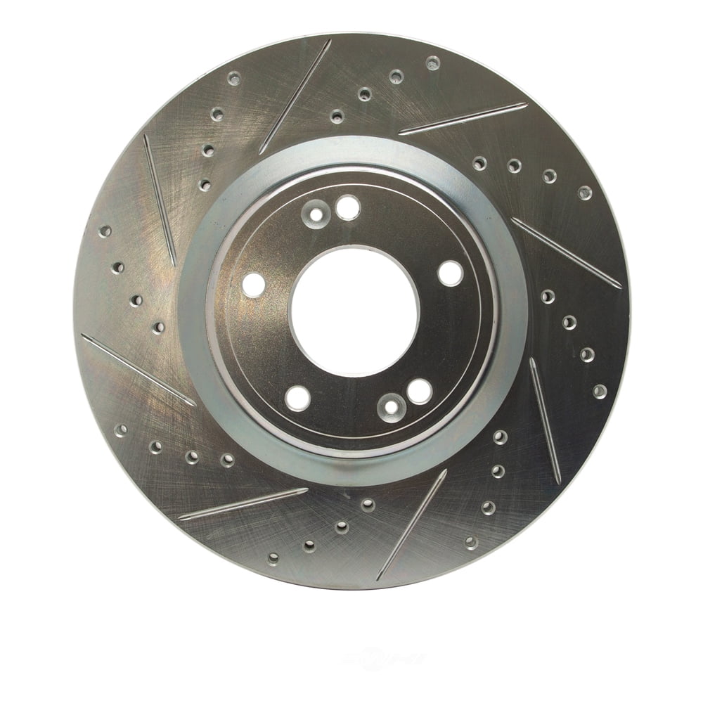 Dynamic Friction Company 631-03030L DFC Brake Rotor - Drilled And Slotted - Silver