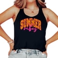 thumbnail image 2 of Summer Vibes Tank Top for Women and Teens Black Tank top XX-Large, 2 of 5