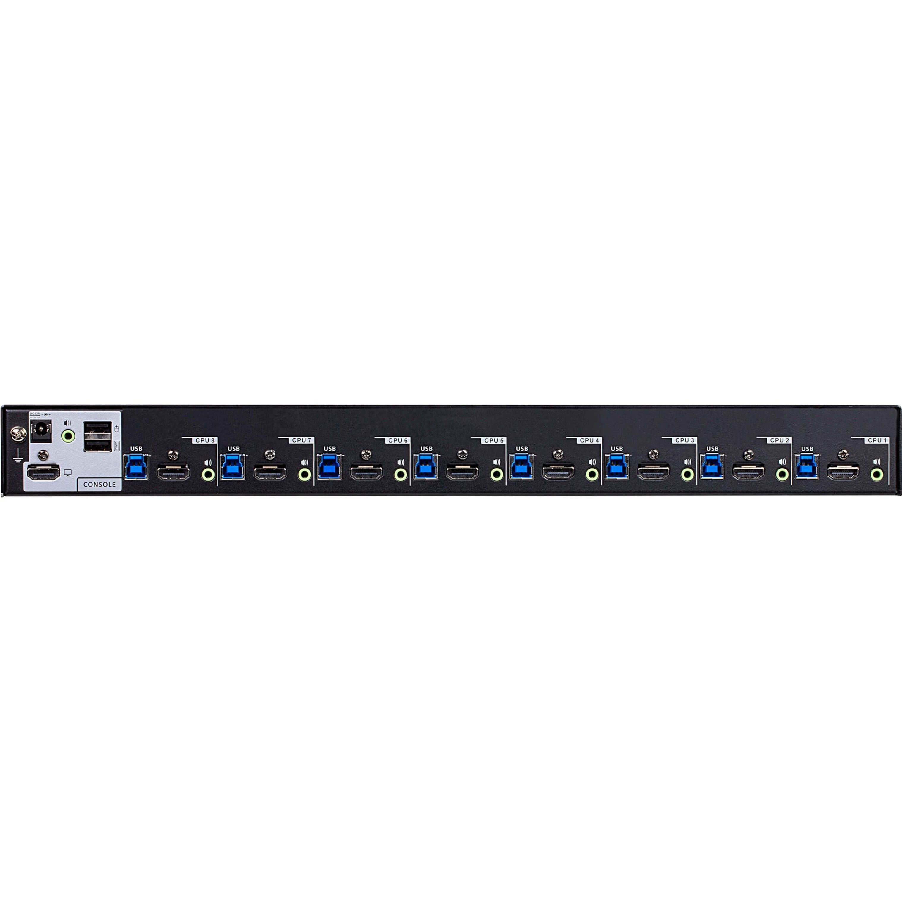 ATEN CS18216 16-Port USB 3.0 4K HDMI KVM Switch with Rack Mounting Kit - 8 Computer(s) - 1 Local User(s) - 4096 x 2160 - 12 x USB - 9 x HDMI - Desktop, Rack-mountable
