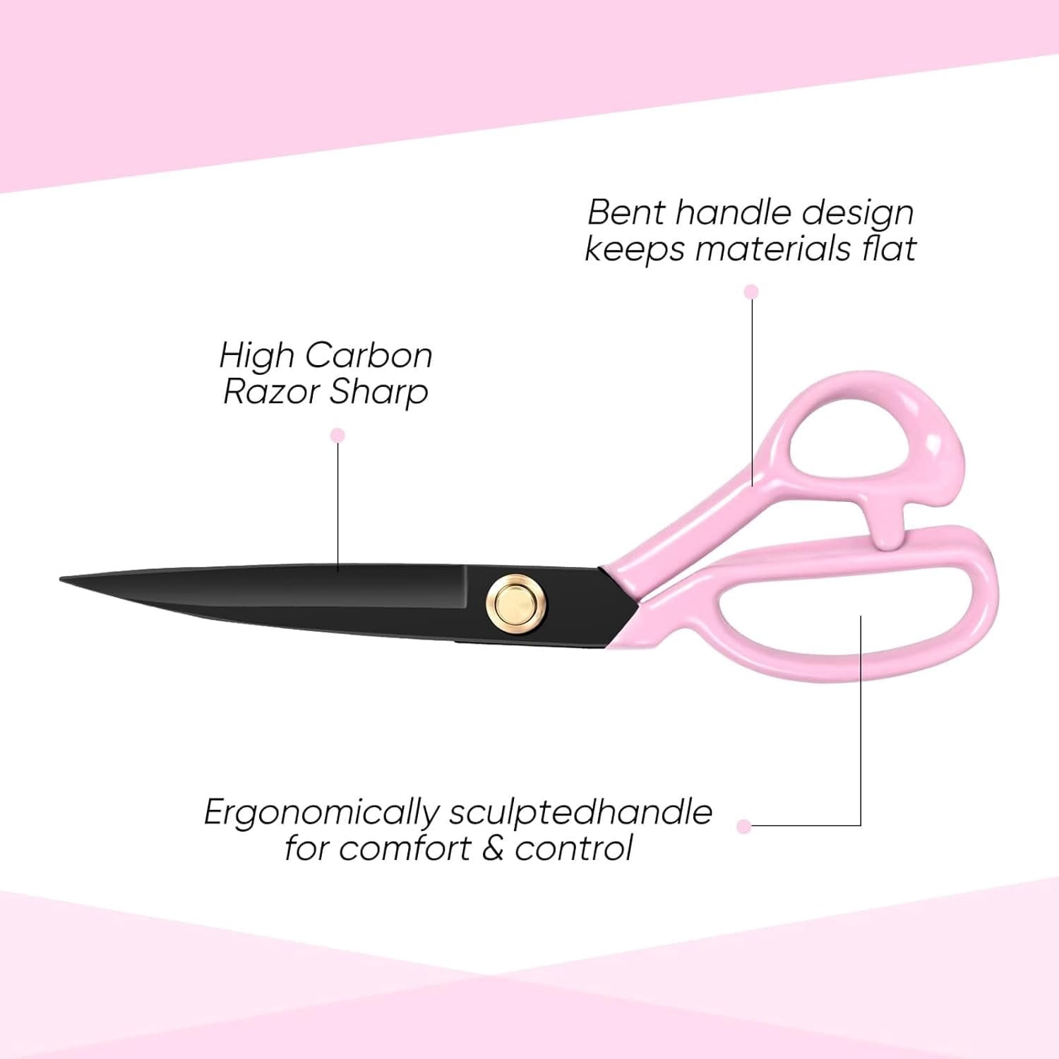 Professional Tailor  Heavy Duty - Multi-Purpose Sewing Fabric  for Leather  Industrial  Shears  Office Arts, and Crafts (9 Inch)