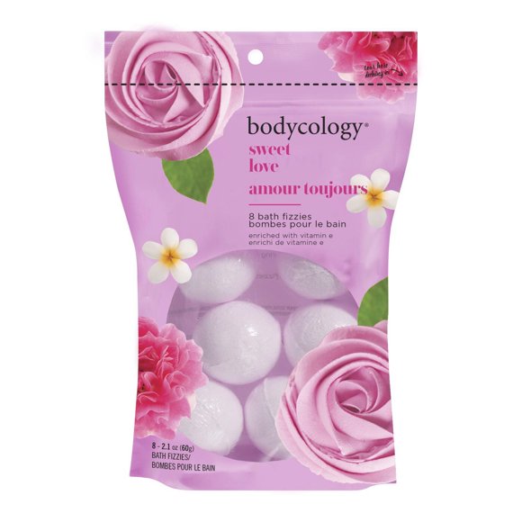 Bodycology Sweet Love Bath Fizzies, 8 fizzies