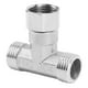 thumbnail image 1 of Conector de manguera de acero inoxidable 304, conector de manguera en T de 3 vías, adaptador de tubería G1/2 para agua, aire, hilo femenino medio, 1 of 5
