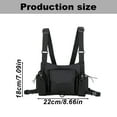 thumbnail image 3 of Storage Bag, Furenl Croogo Chest-Mounted Walkie Talkie Vest Two-Handed Two-Way Radio Front Bag Hip Hop/Sling Bag, 1*Bomb Belt, 3 of 5