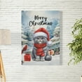 thumbnail image 2 of Merry Christmas Scottish Fold Enjoys Catmas Winter Xmas Holiday Vertical Matte Canvas Poster Cat Lover Kitten Owner Gifts Wall Art Home Decor - 02022, 2 of 5