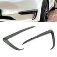 thumbnail image 4 of Qiilu 2PCs Front Bumper Wind Knife Front Bumper Blade Trim Replacement For  Model Y 2020-2022, 4 of 8