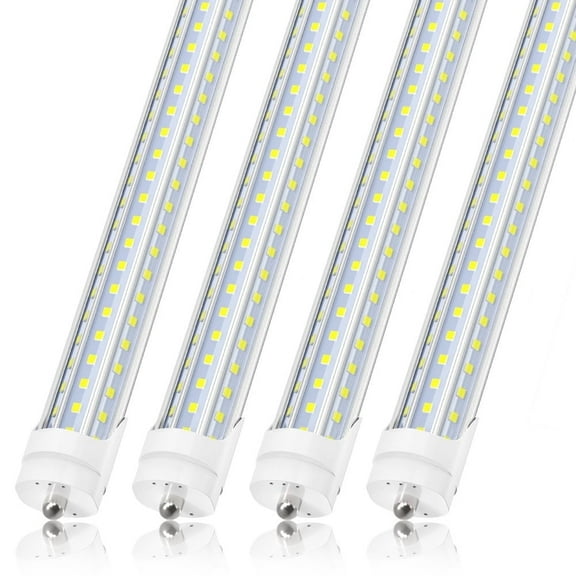 8Ft Single Pin Fa8 LED Tube Light Bulbs,D Shape 120W 12000Lm 6500K,1-Pack