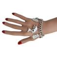 thumbnail image 3 of Women Silver Metal Bracelet Cat Elephant Pharaoh Charms Egyptian, 3 of 11