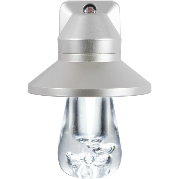 GE Vintage LED Night Light, PlugIn, Dusk to Dawn, Silver Hood, 41417