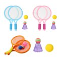 thumbnail image 5 of Kids Badminton And Tennis Play Set with Easy to Grip Colorful Rackets, Beach Garden Gifts , Orange, 5 of 8