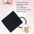 thumbnail image 4 of Scunci No Damage Nylon Ponytail Hair Ties, Black, 24 Count, 4 of 9