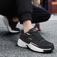 thumbnail image 6 of Men's Fashion Breathable Mesh Lace Up Sneakers Casual Trendy Round Toe Non Slip Outdoor Running Training Walking Shoes, 6 of 7