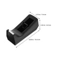 thumbnail image 2 of CRILSTYLEO 1Set Black Desktop Tape Dispenser for Versatile Office and Home Packaging Tasks, 2 of 8