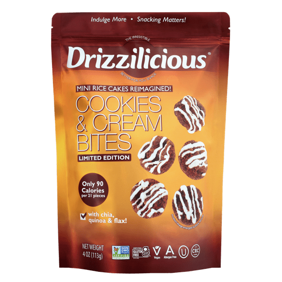 Drizzilicious Cookies & Cream Bites 113 g - Guilt-Free Delight