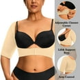 thumbnail image 2 of Women's Arm Shapewear Plus Size Compression Short Sleeve Garment U Shaped Body Shaper, 2 of 6