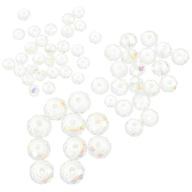 Glass Beads For Jewelry Making 60Pcs Assorted Color Flat Shape For DIY Necklace Bracelet Earring Crafts