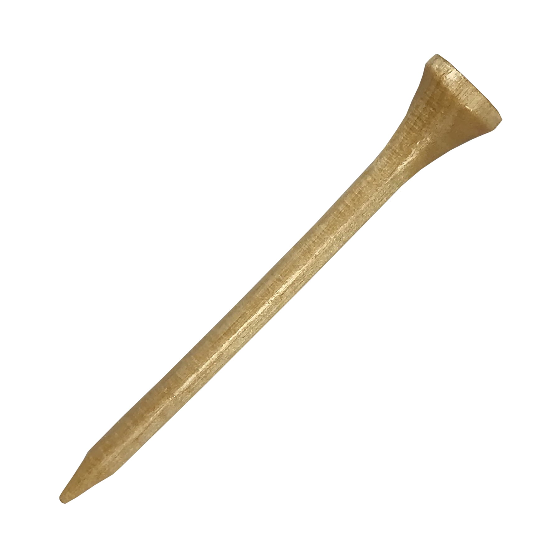 (3 pack) Pride Deluxe Golf Tee 2-3/4" Natural – 90 Count, 100% Solid Hardwood Tees for Trusted Performance and Classic Durability