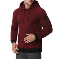 thumbnail image 2 of Chaqueta de suéter con capucha para deportes y ocio de algodón de seda con clip de color sólido de otoño e invierno Fridja  fksj4665, 2 of 6