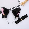 thumbnail image 2 of Bandeau Porte-Cheveux Collier Ras du Cou avec Nœud Papillon Noir, 2 of 7