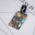 thumbnail image 5 of Luggage Tags for Suitcases, Cute Skeletons Figurines Leather Bag Luggage Tags ID Label Tags Privacy Protection Travel Bag Labels, 5 of 6
