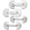thumbnail image 1 of 4 Pack Radius Gauge Set, Precision Stainless Steel Measurement Tool for Convex & Concave Surfaces, R0.3-1.5mm/ R1-6.5mm/ R7-14.5mm/ R15-25mm, 1 of 8