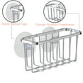 thumbnail image 3 of Kitchen Details Suction Mount Metal Sink Caddy, Chrome, 3 of 6