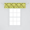 thumbnail image 2 of Ambesonne Dragonfly Window Valance, Hand Drawn Insects Style, 42" x 12", Yellow and Multicolor, 2 of 3