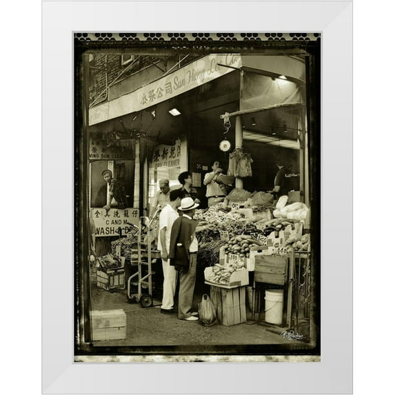 Uicker, Ralf 12x14 White Modern Wood Framed Museum Art Print Titled - Chinatown