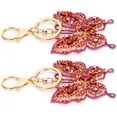 thumbnail image 4 of LLavero de mariposa con estilo, colgante creativo y bonito, accesorios para equipaje artesanal, 2 uds., 4 of 5