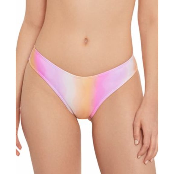 Juniors' Scoop Hipster Bikini Bottoms Heat Wave M