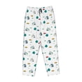 thumbnail image 6 of Uemuo Cartoon House Car Pattern Women's Wide Leg Palazzo Lounge Pants with Pockets Light Weight Loose Comfy Casual Pajama Pants-Large, 6 of 9
