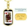 thumbnail image 3 of Jack Of Hearts Keychain Dog Tag Stainless Steel or 18k Gold, 3 of 16