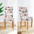 thumbnail image 3 of Yayeee 2 Pack Dining Chair Covers Stretch Parson Chairs Slipcovers Seat Protector, Snow Cartoon Houses, 3 of 6
