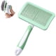 thumbnail image 1 of Cepillo verde para perros y gatos, cepillo depilatorio autolimpiante, cepillo de aseo para perros y gatos, cepillo depilatorio de un solo paso, adecuado para mascotas, cepillo de cerdas cortas, cepillo de cerdas largas JM MX-0134966FYD, 1 of 5