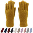 thumbnail image 1 of Guantes de invierno de punto con pantalla táctil para hombre y mujer, con forro polar, gruesos y cálidos, para montar a caballo, 1 of 5