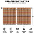 thumbnail image 2 of Blackout Kids Curtains,Orange Ethnic Stripe Pattern Childrens Insulated Curtains Set Of 2,Bedroom Essentials,Toddler Room Decor 52x63in(132x160cm), 2 of 5