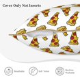 thumbnail image 3 of KLL Pizza Decorative Throw Pillow Covers Velvet Soft for Couch Sofa Bedroom Living Room Outdoor (No pillow core)- 16"x16", 3 of 5