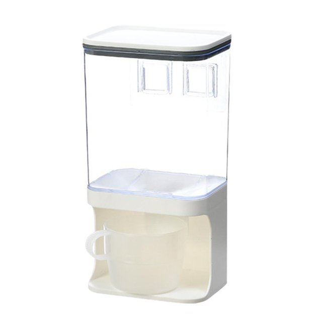 kurtrusly 1/2/3/5 Countertop Rice Bucket Grain Dispenser Food Storage Container 1000ML 1 Pc
