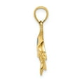 thumbnail image 2 of 14k Yellow Gold Imitation Opal Dolphin Pendant, 2 of 4