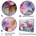 thumbnail image 3 of Designart "Contemporary Collage Of Pink And Purple Hydrangeas" Flowers Wall Art Living Room, 3 of 7
