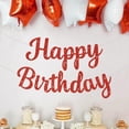 thumbnail image 4 of Cartel de cumpleaños JHZMCRX con purpurina roja, 4 of 7