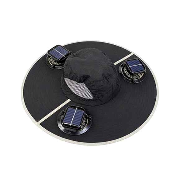Hat With Fan Sun Hat With 3 Fans Solar Charging Usb Rechargeable Outdoor Hat Upf 50