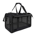 thumbnail image 2 of Cififendec Breathable Pet Carrier Bag, 18.11"×11.81", Foldable Portable Mesh Travel Handbag for Small Dog Cat Outdoor Walking Airline Approved Transport Tote, 2 of 5
